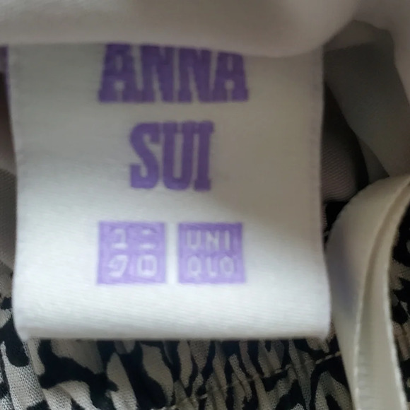 ANNA SUI Paisley Print Long Maxi Skirt Cotton, Lined with Pockets - Picture 7 of 7